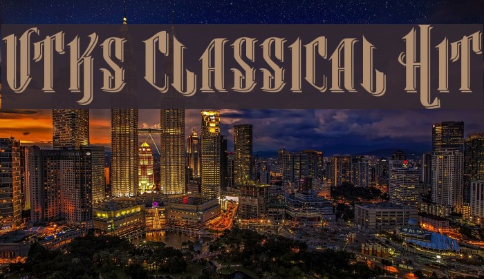 Vtks Classical Hit Font examples