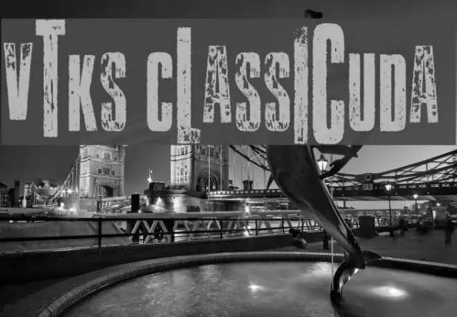 Vtks Classicuda 3 Font examples