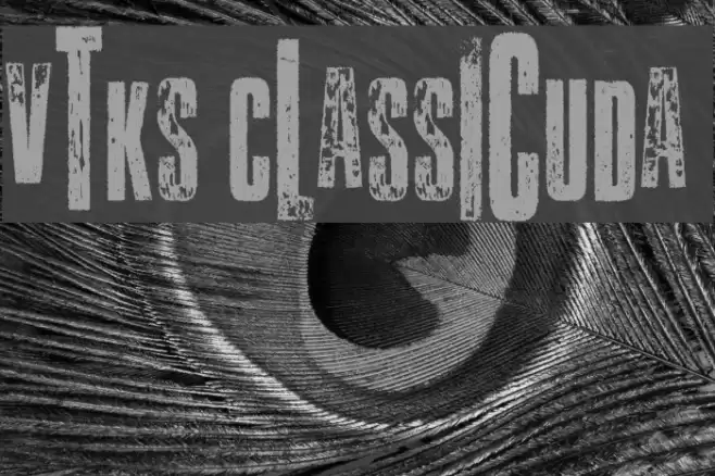 Vtks Classicuda 3 Font examples