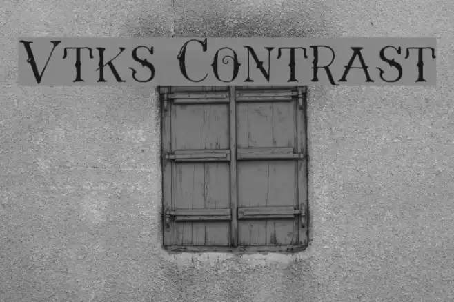 Vtks Contrast Font examples