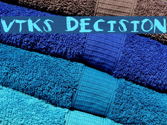 Vtks Decision Font examples
