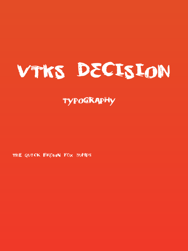 Vtks Decision Poster