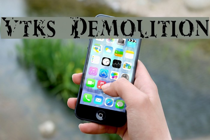 Vtks Demolition Font examples