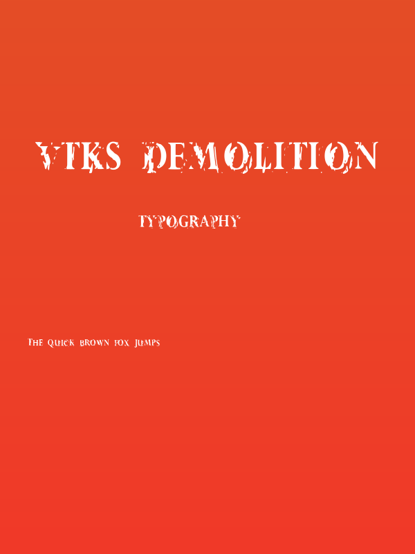 Vtks Demolition Poster