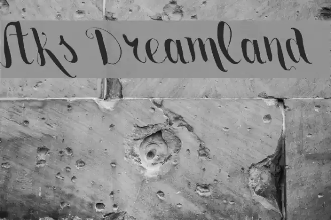 Vtks Dreamland555 Font examples