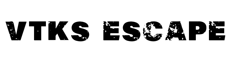Vtks Escape  Frei Schriftart Herunterladen