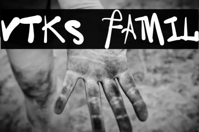 Vtks Family Font examples