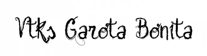 Vtks Garota Bonita  font caratteri gratis