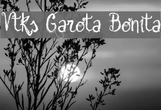 Vtks Garota Bonita Font examples