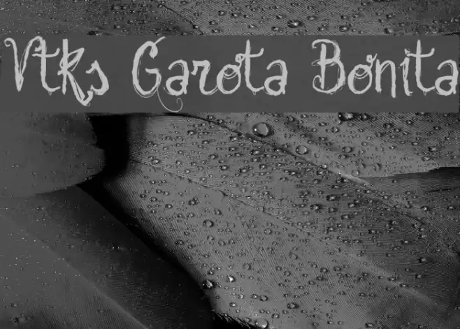 Vtks Garota Bonita Font examples