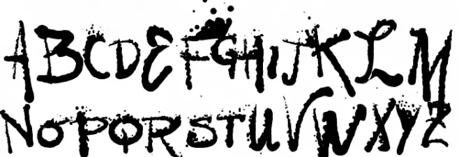 Vtks Grungy Font UPPERCASE