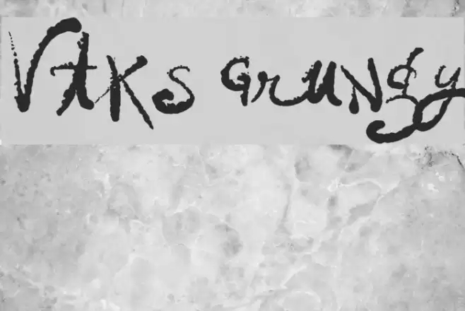Vtks Grungy Font examples
