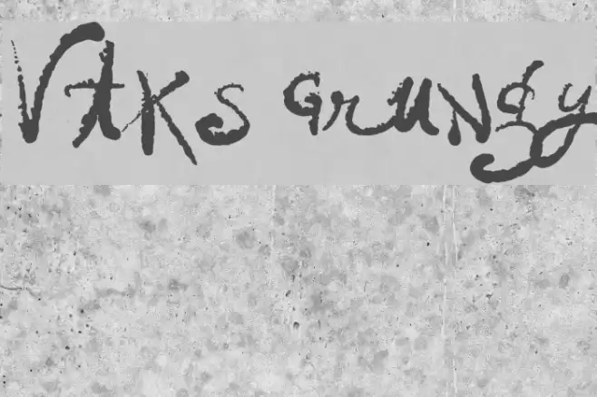 Vtks Grungy Font examples