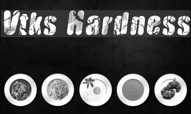 Vtks Hardness Font examples