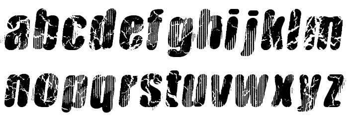 Vtks Hardness Font LOWERCASE