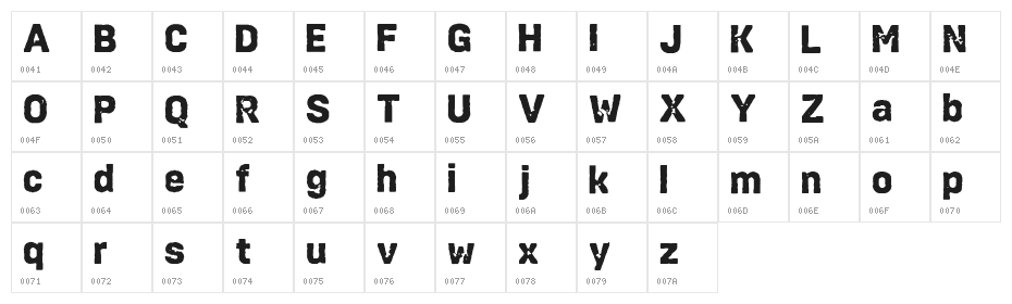 Vtks HeavyDuty Character Map