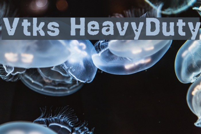 Vtks HeavyDuty Font examples