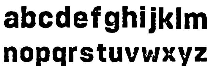 Vtks HeavyDuty Font LOWERCASE