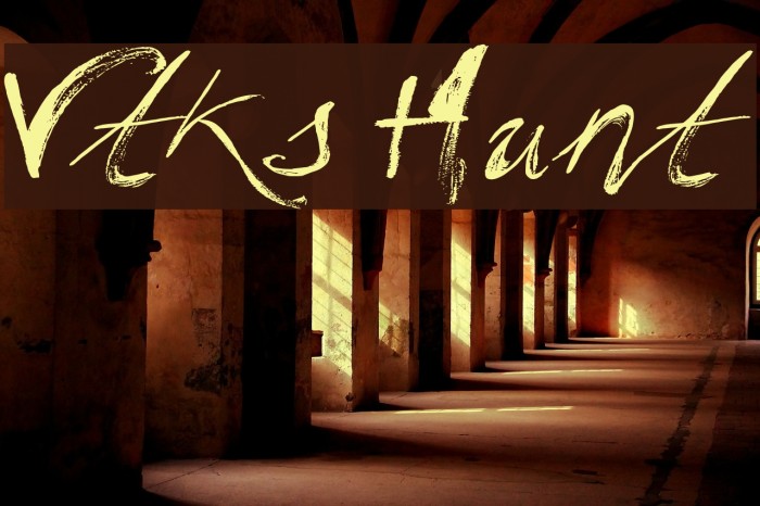 Vtks Hunt Font examples