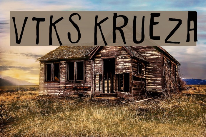 Vtks Krueza Font examples
