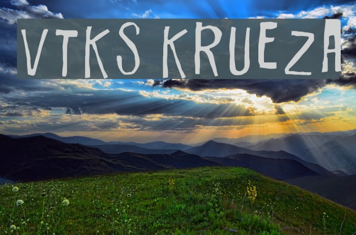Vtks Krueza Font examples