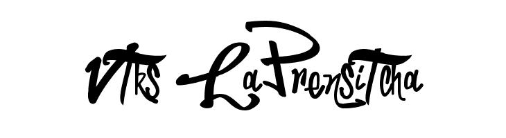 Vtks LaPrensitcha Schriftart