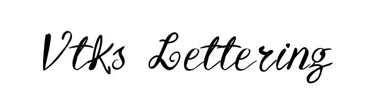 Vtks Lettering  Descarca Fonturi Gratis