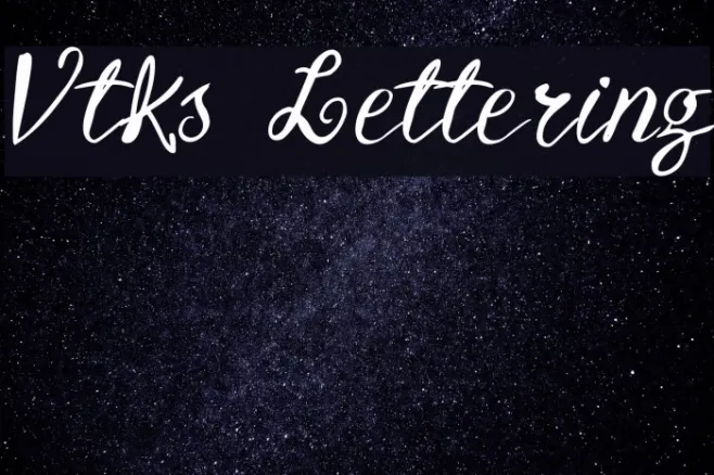 Vtks Lettering Example 1