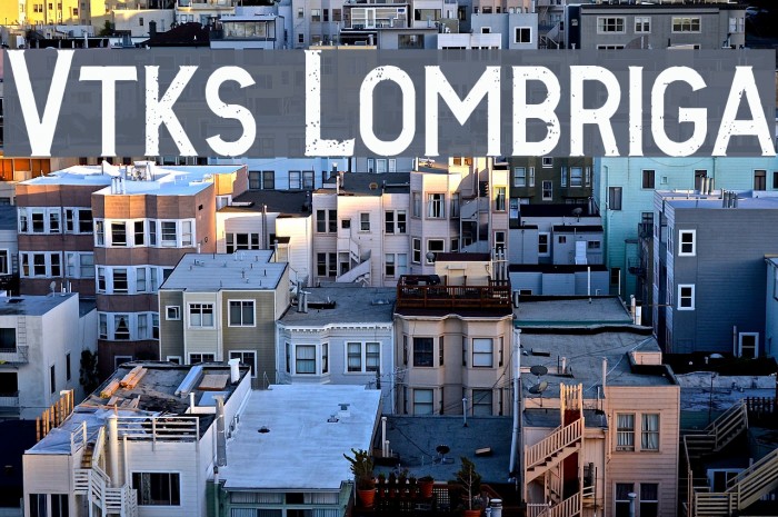 Vtks Lombriga Font examples