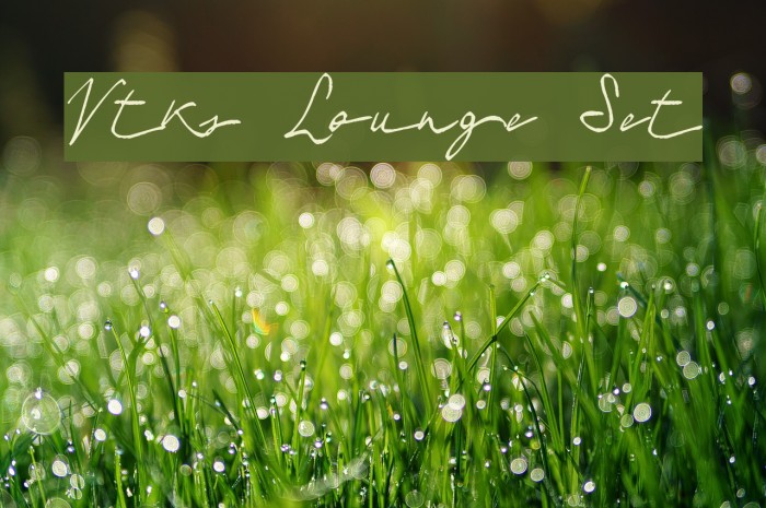 Vtks Lounge Set Font examples