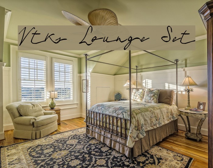 Vtks Lounge Set Font examples