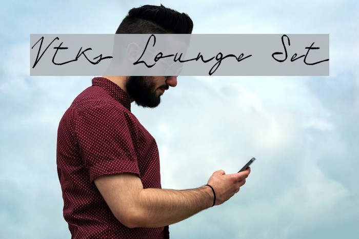 Vtks Lounge Set Font examples