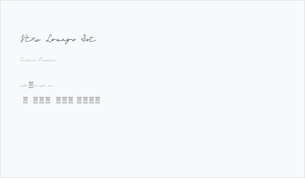 Vtks Lounge Set Business Card