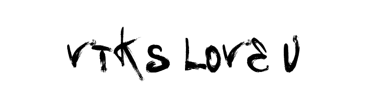 Vtks Love U Schriftart