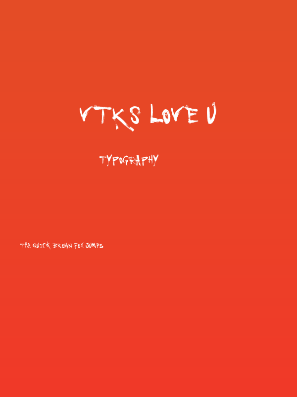 Vtks Love U Poster