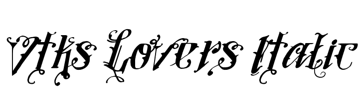 Vtks Lovers Italic Font