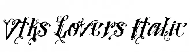 Vtks Lovers Italic  免费字体下载