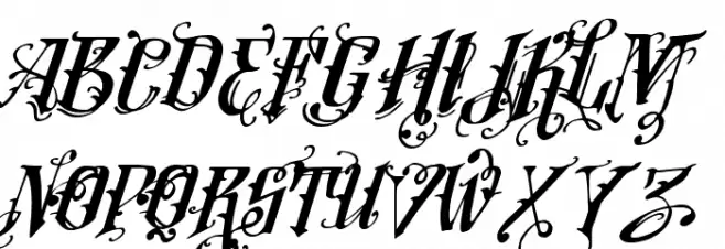 Vtks Lovers Italic फ़ॉन्ट अपरकेस