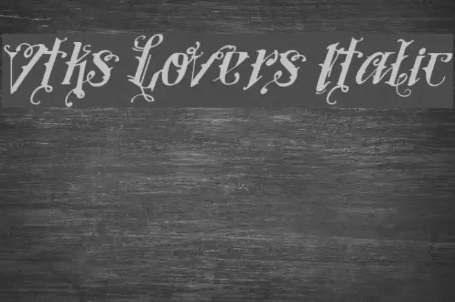 Vtks Lovers Italic Font examples