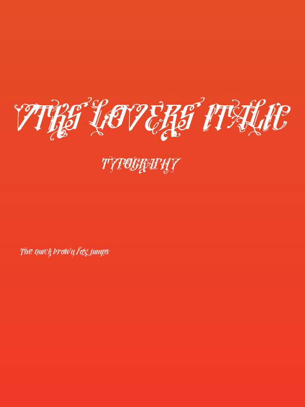 Vtks Lovers Italic Poster