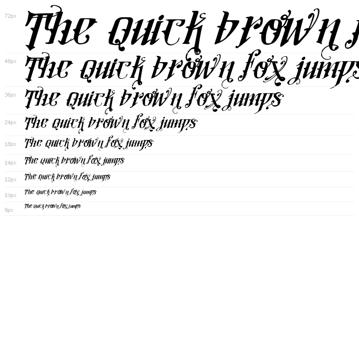 Vtks Lovers Italic Waterfall