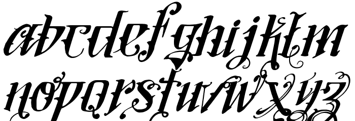Vtks Lovers Italic Font LOWERCASE