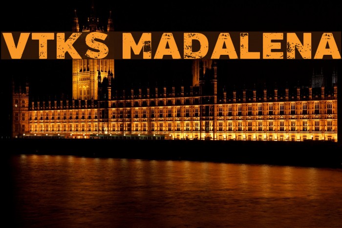 Vtks Madalena Schriftart examples