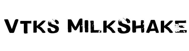 milkshake font 1001