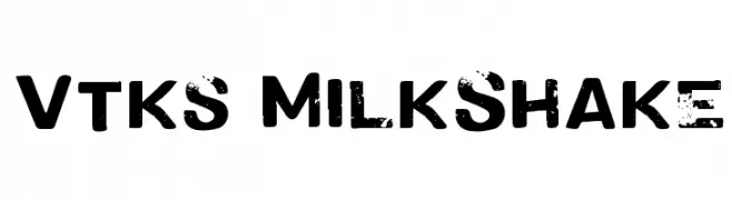 Vtks MilkShake  les polices de caractères gratuit tlcharger