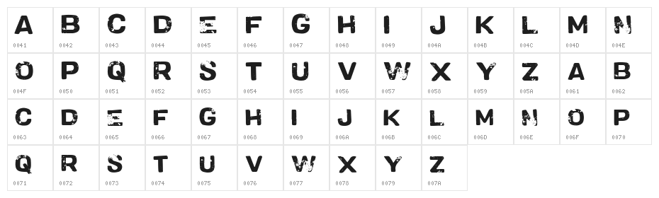 Vtks MilkShake Character Map