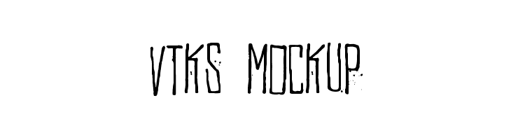 Vtks MockUp  नि: शुल्क फ़ॉन्ट्स डाउनलोड