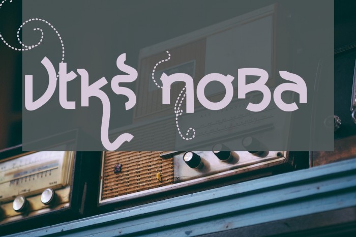 Vtks Noba Font examples