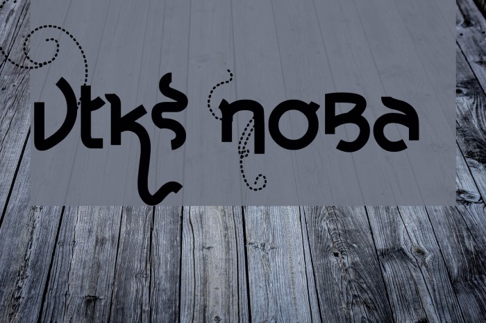 Vtks Noba Font examples