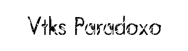 Vtks Paradoxo  Frei Schriftart Herunterladen
